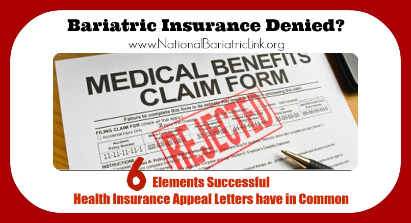 6 elements bariatric insurance appeal letter